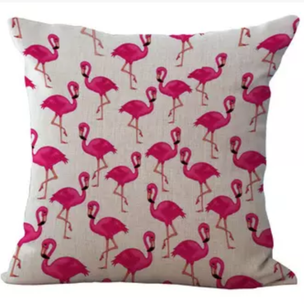 Flamingo Pillow (Multi flamingo design)