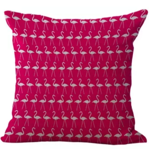 pink flamingo throw pillow