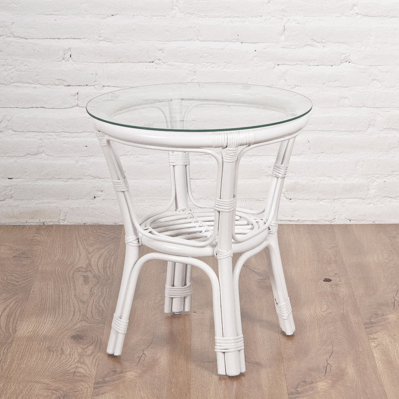 Somerset side table, white