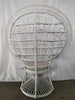 CNY Sale - Grand Peacock  Rattan Chair | White
