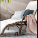 HONOLULU Rattan Chaise Lounge | Walnut; Cushion Included