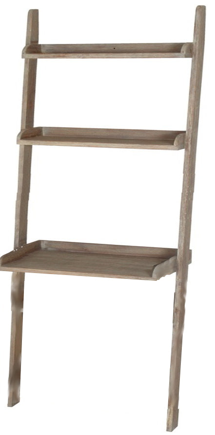 CECILIA Leaning Ladder Desk with Shelves | Kubo Grey