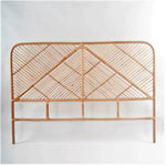 simple rattan bed head