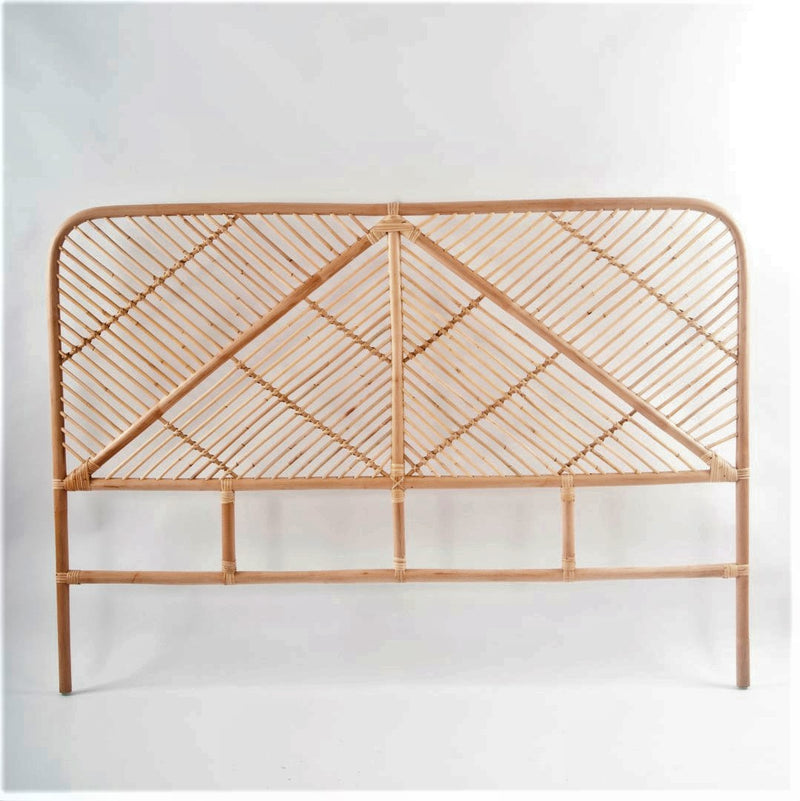 simple rattan bed head