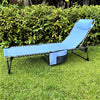 Foldable sun bed lounger