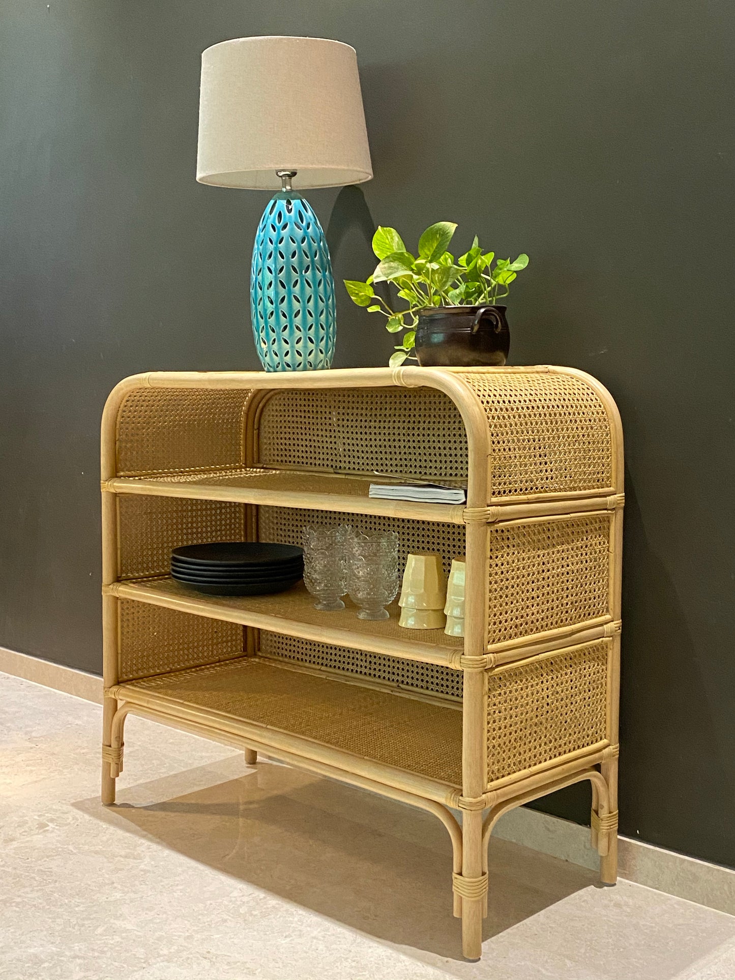 LATITUDE Curve Cabinet | Rattan