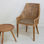 nashville woven rattan dining chair