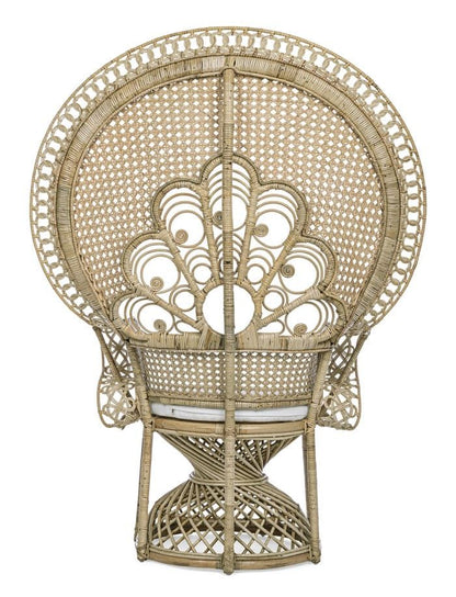 GRAND PEACOCK Rattan Chair | Natural