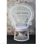 peacock chair white
