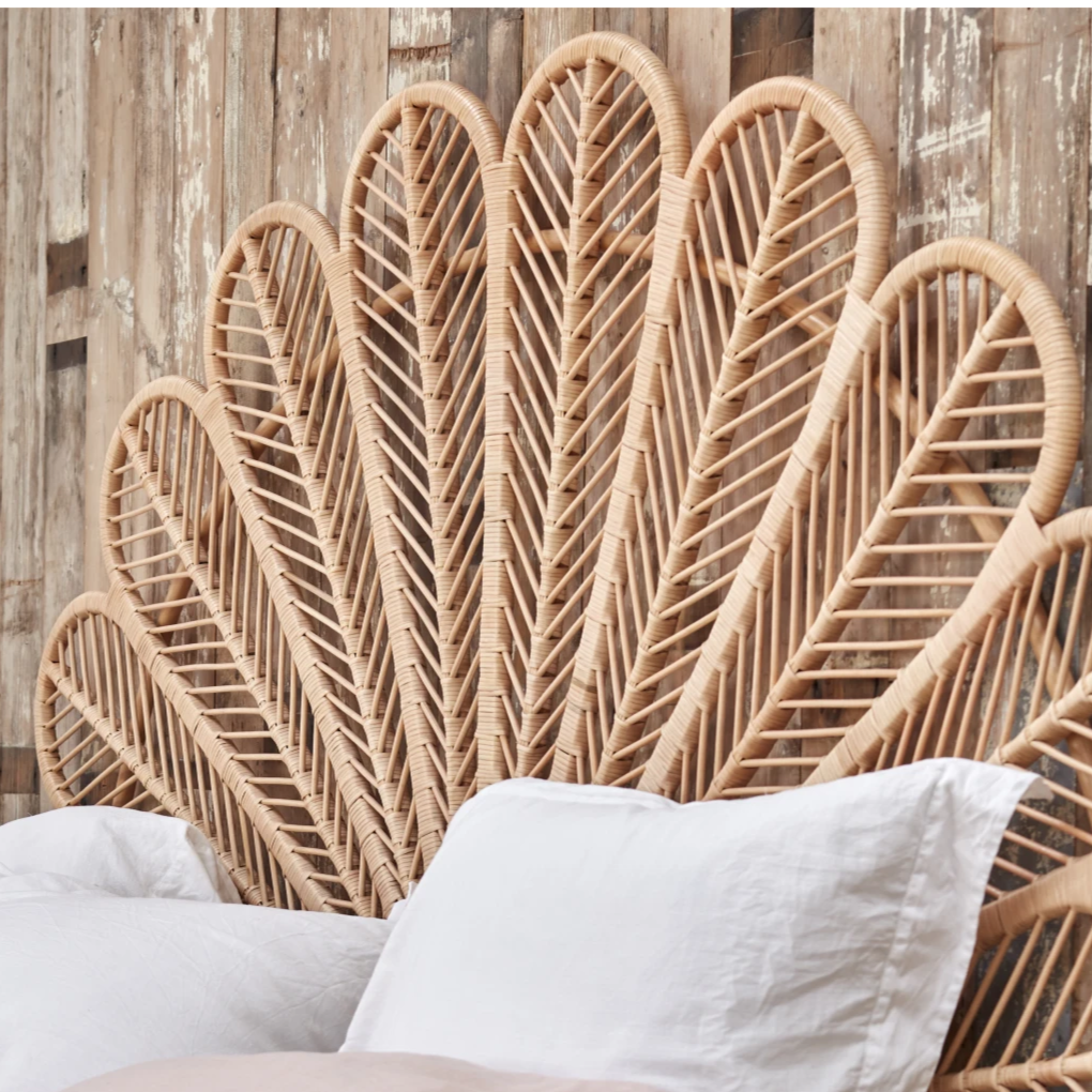 PETAL Rattan Bedhead