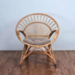 ROUND Rattan Lounge Chair | Natural