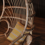 Sandra Hanging Rattan Swing Chair with Cushion